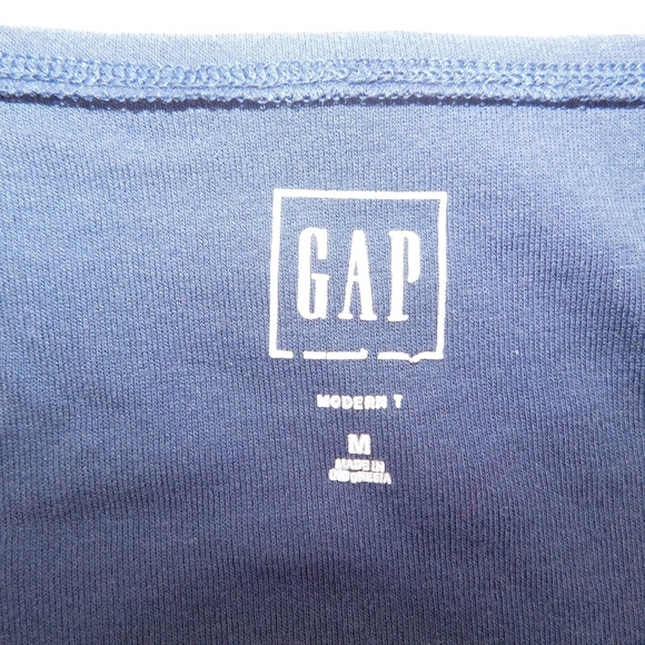 GAP Modern Long Sleeve Scoop Neck Top | Size M | Navy Blue - Picture 3 of 5